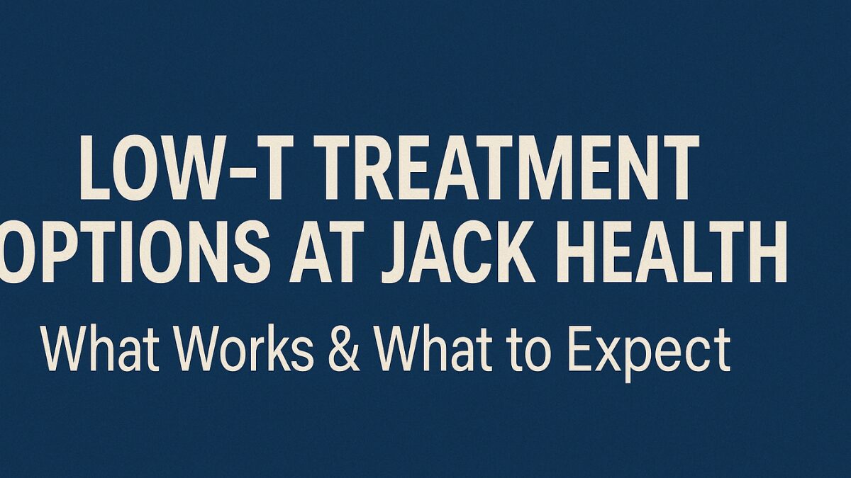 Low-T Treatment Options at Jack Health: What Works & What to Expect